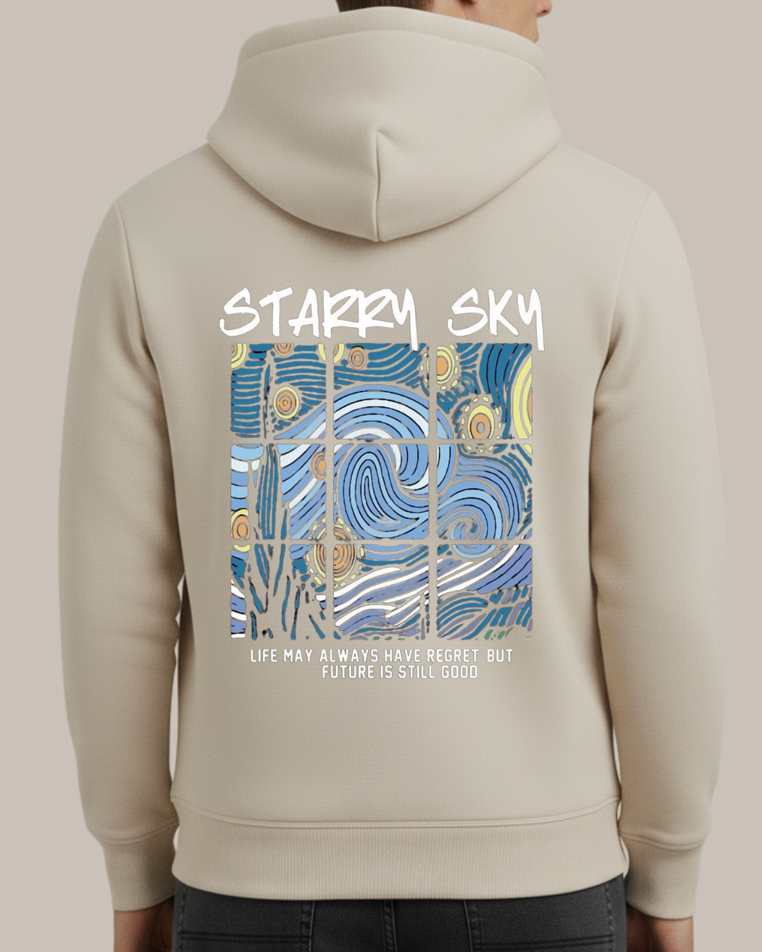 Starry Sky Baskılı Sweatshirt - Görsel 10