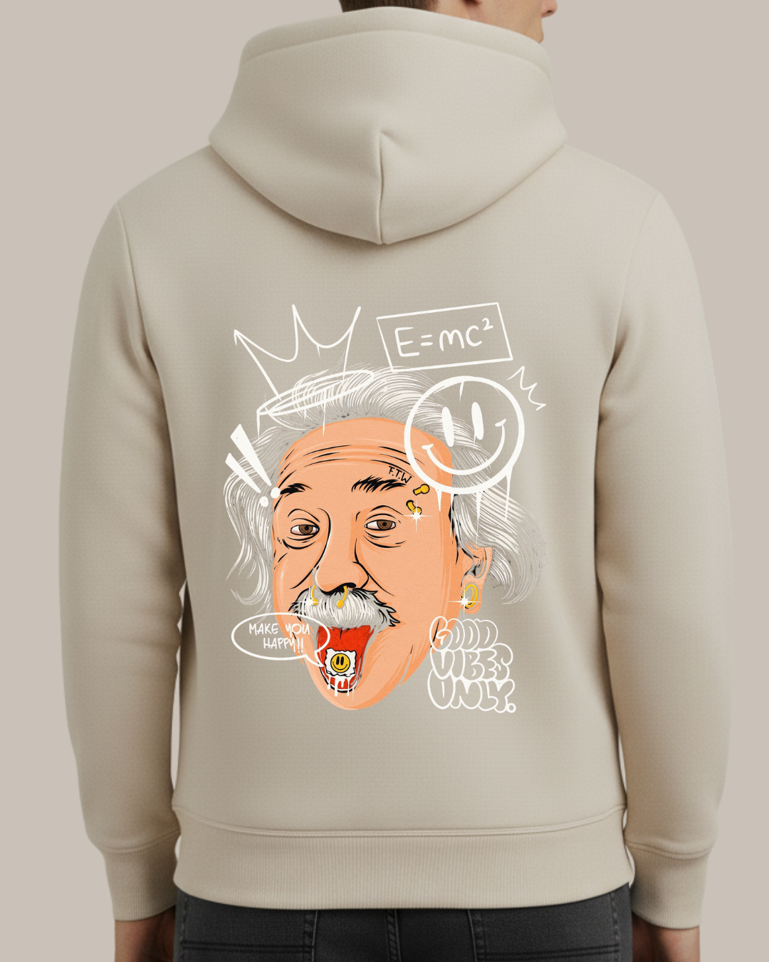 Einstein Baskılı Sweatshirt - Görsel 5