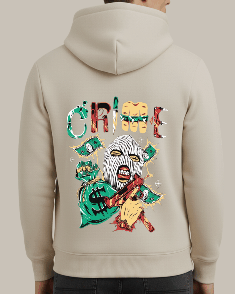 Crime Baskılı Sweatshirt - Görsel 9