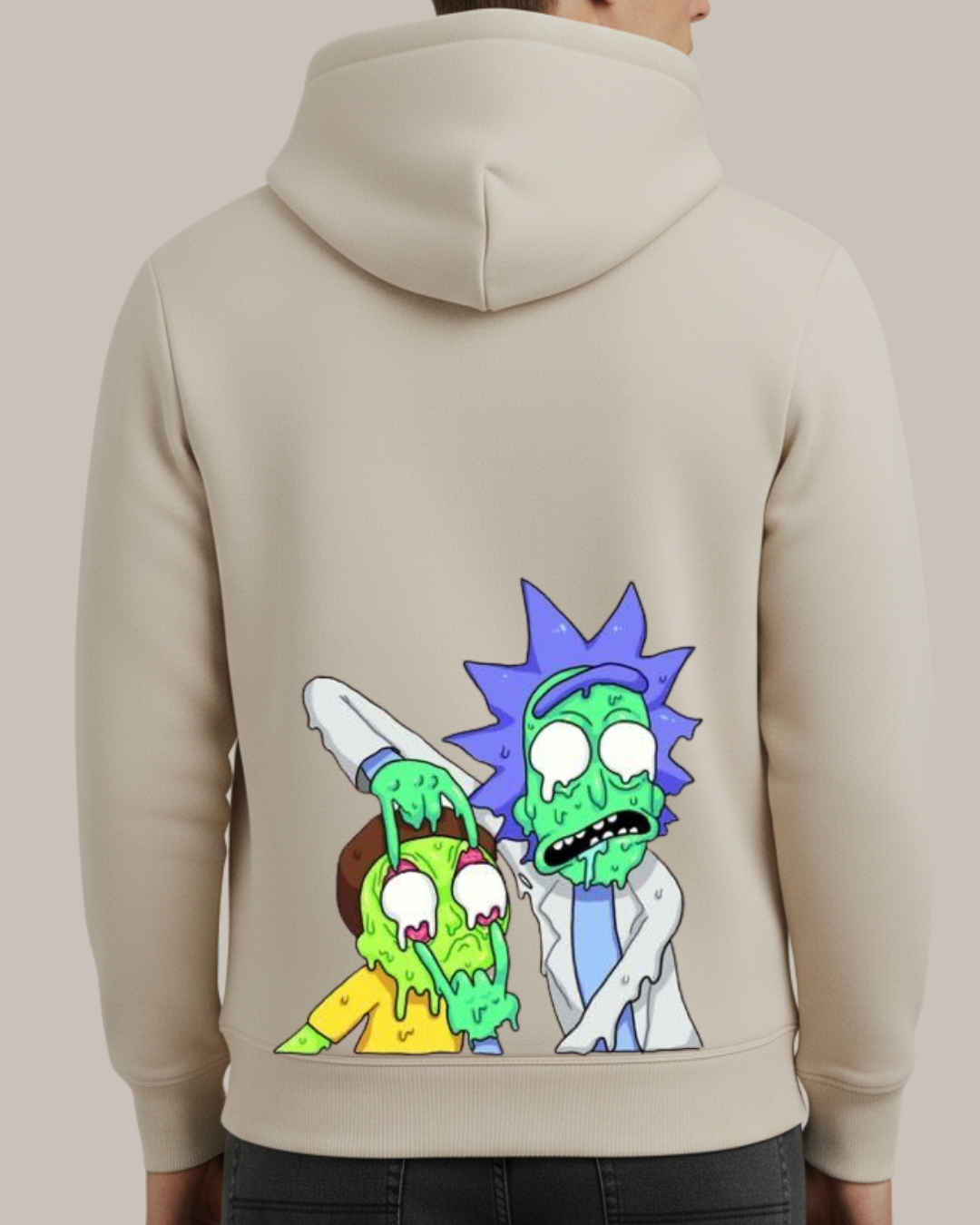 Rick and Morty Baskılı Sweatshirt - Görsel 17