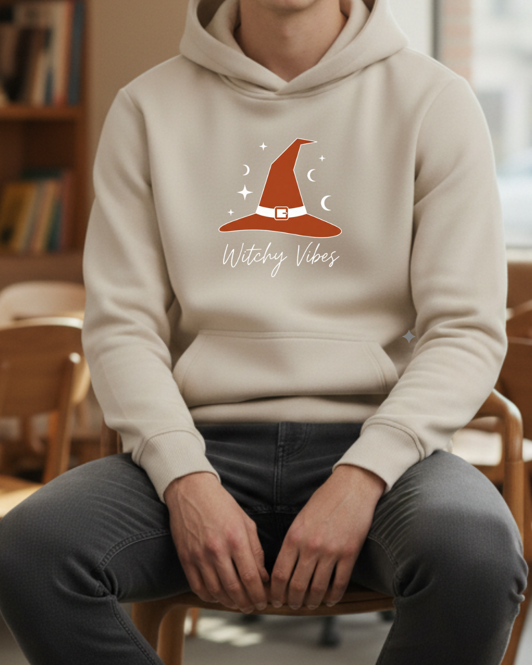 Witcy Vibes Baskılı Hallowen Sweatshirt - Görsel 7
