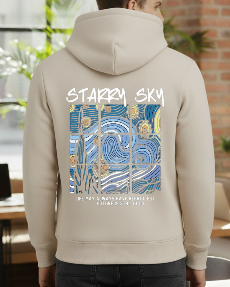 Starry Sky Baskılı Sweatshirt - Görsel 8