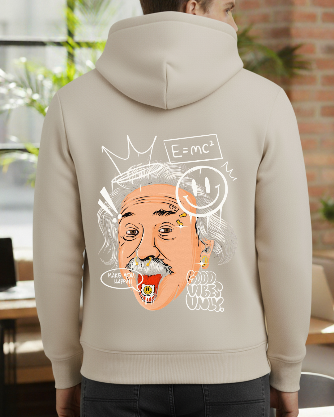 Einstein Baskılı Sweatshirt - Görsel 7