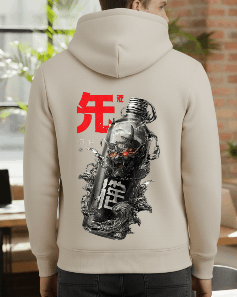 Şişede Şeytan Baskılı Sweatshirt - Görsel 19
