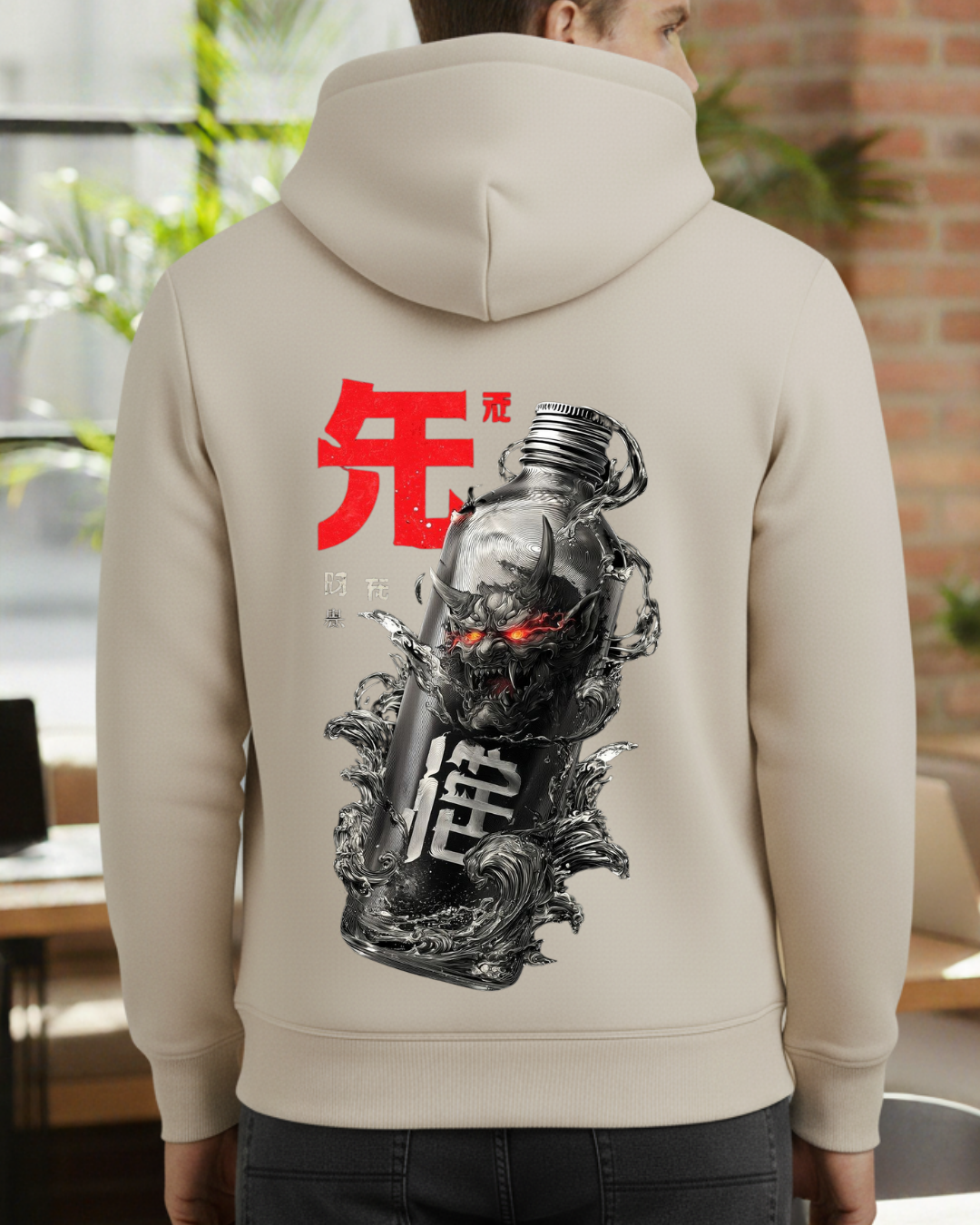 Şişede Şeytan Baskılı Sweatshirt - Görsel 19