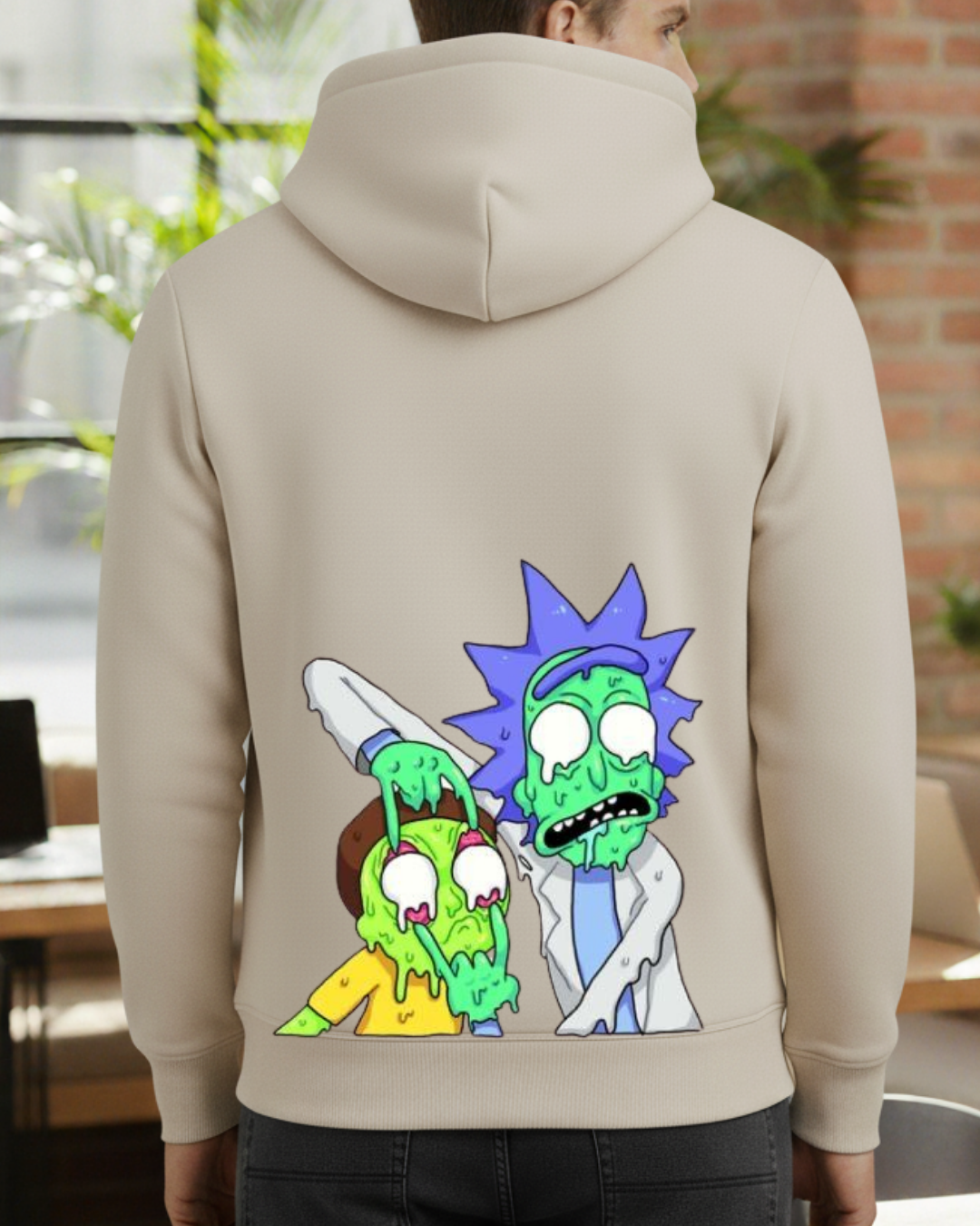Rick and Morty Baskılı Sweatshirt - Görsel 19