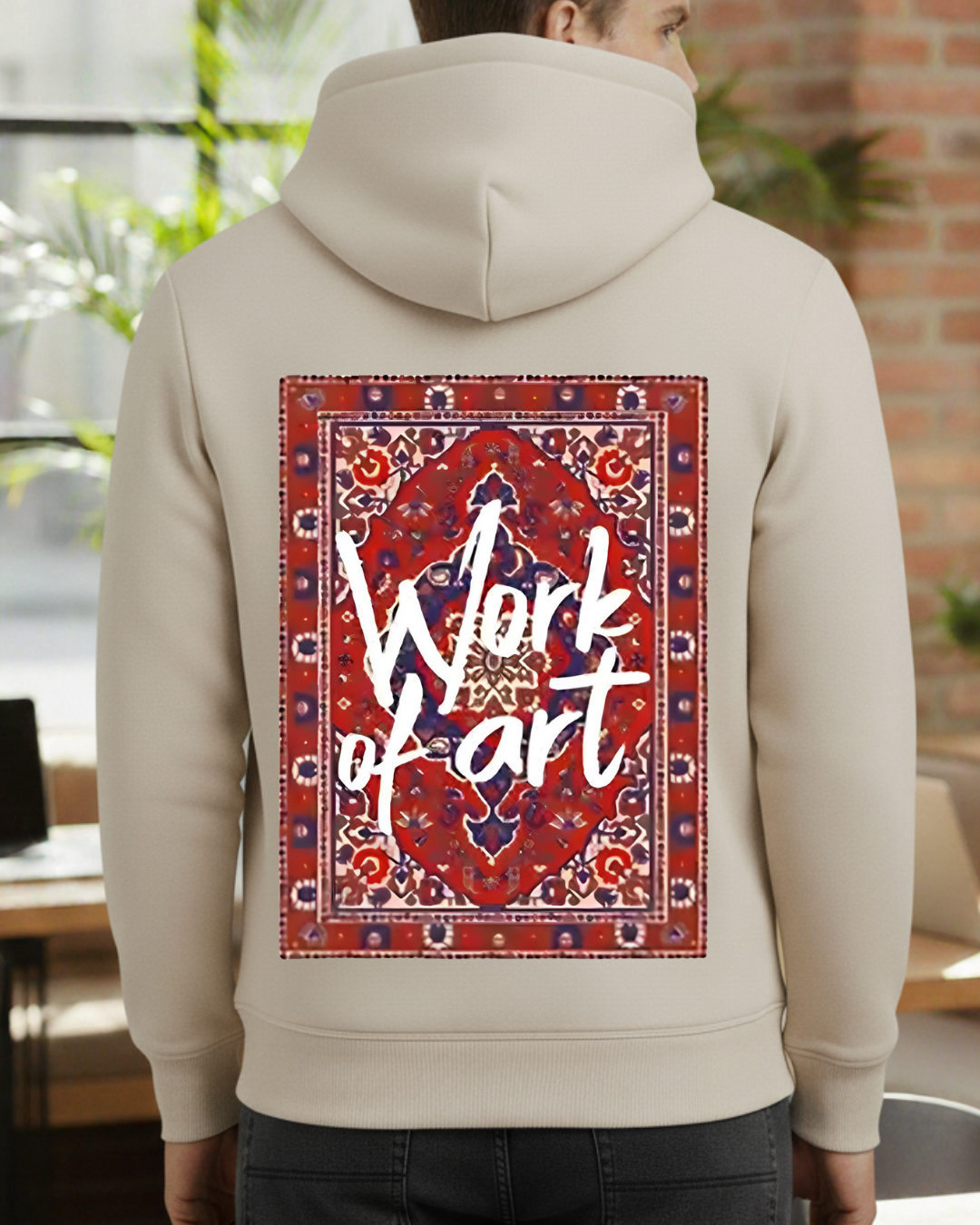 Work of Art Baskılı Sweatshirt - Görsel 8