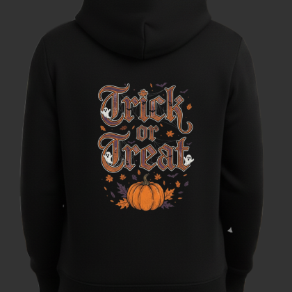 Trick or Treat Baskılı Hallowen Sweatshirt