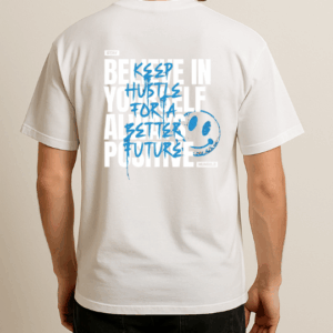 Believe Yourself Always Positive Baskılı T-Shirt