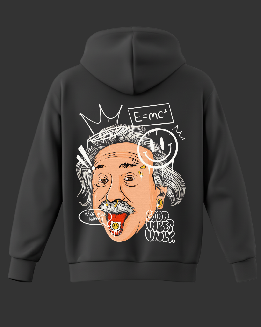 Einstein Baskılı Sweatshirt - Görsel 9