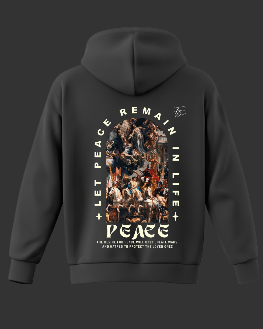 Peace Baskılı Sweatshirt - Görsel 6