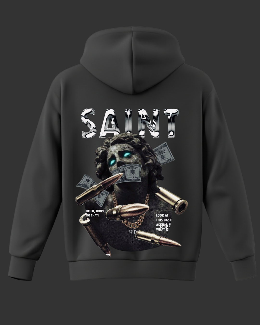 Saint Baskılı Sweatshirt - Görsel 9