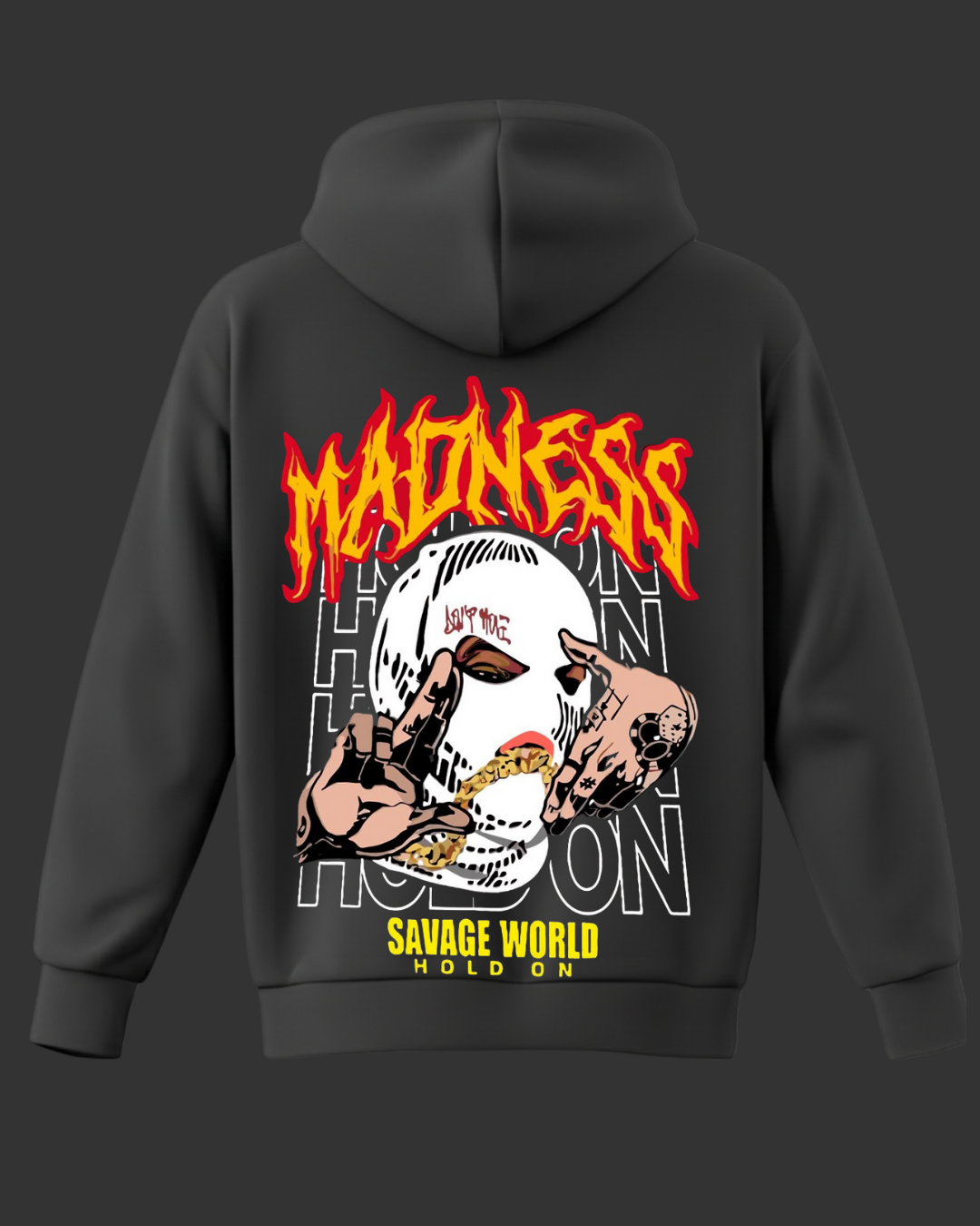 Madness Baskılı Sweatshirt - Görsel 3