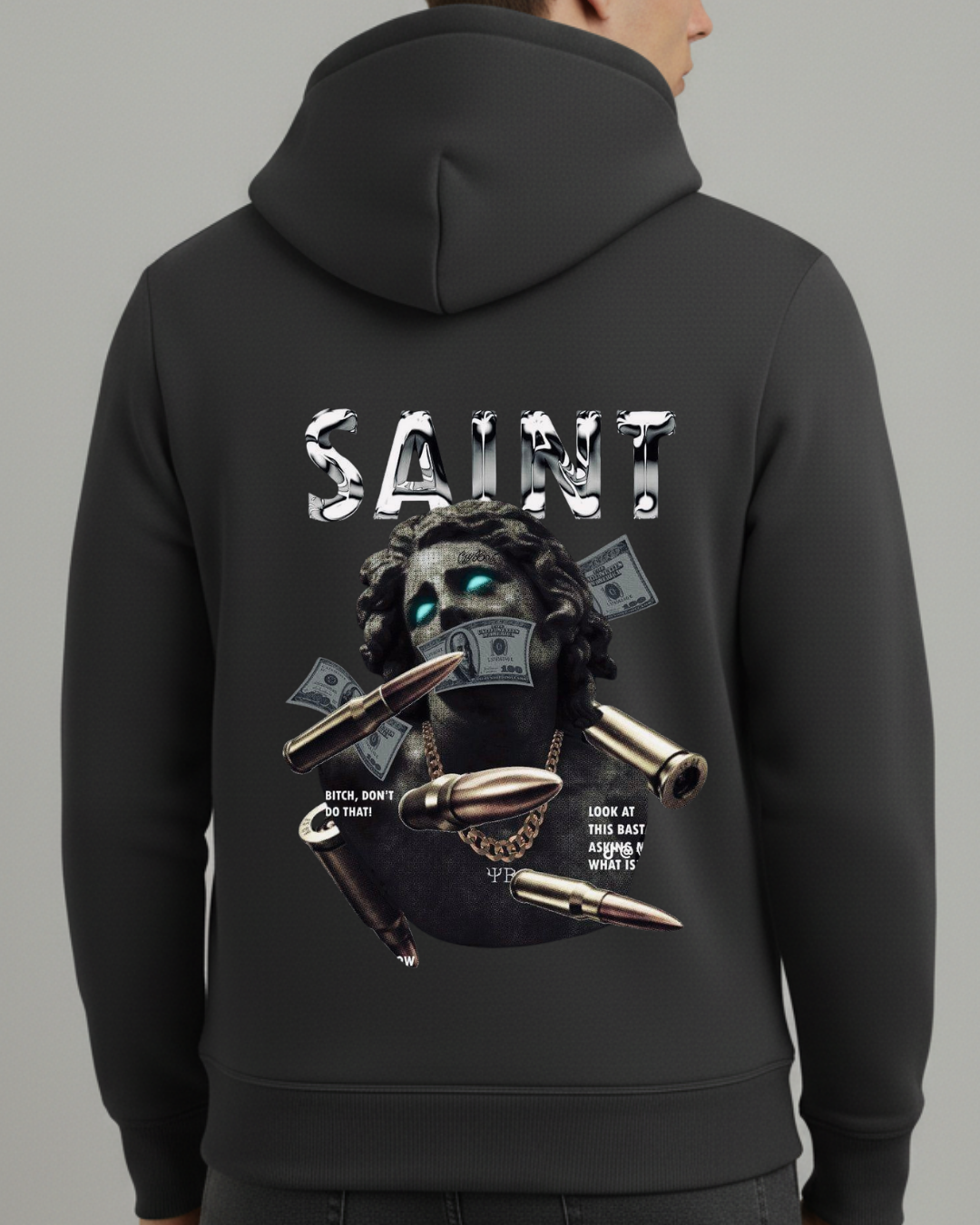 Saint Baskılı Sweatshirt - Görsel 7
