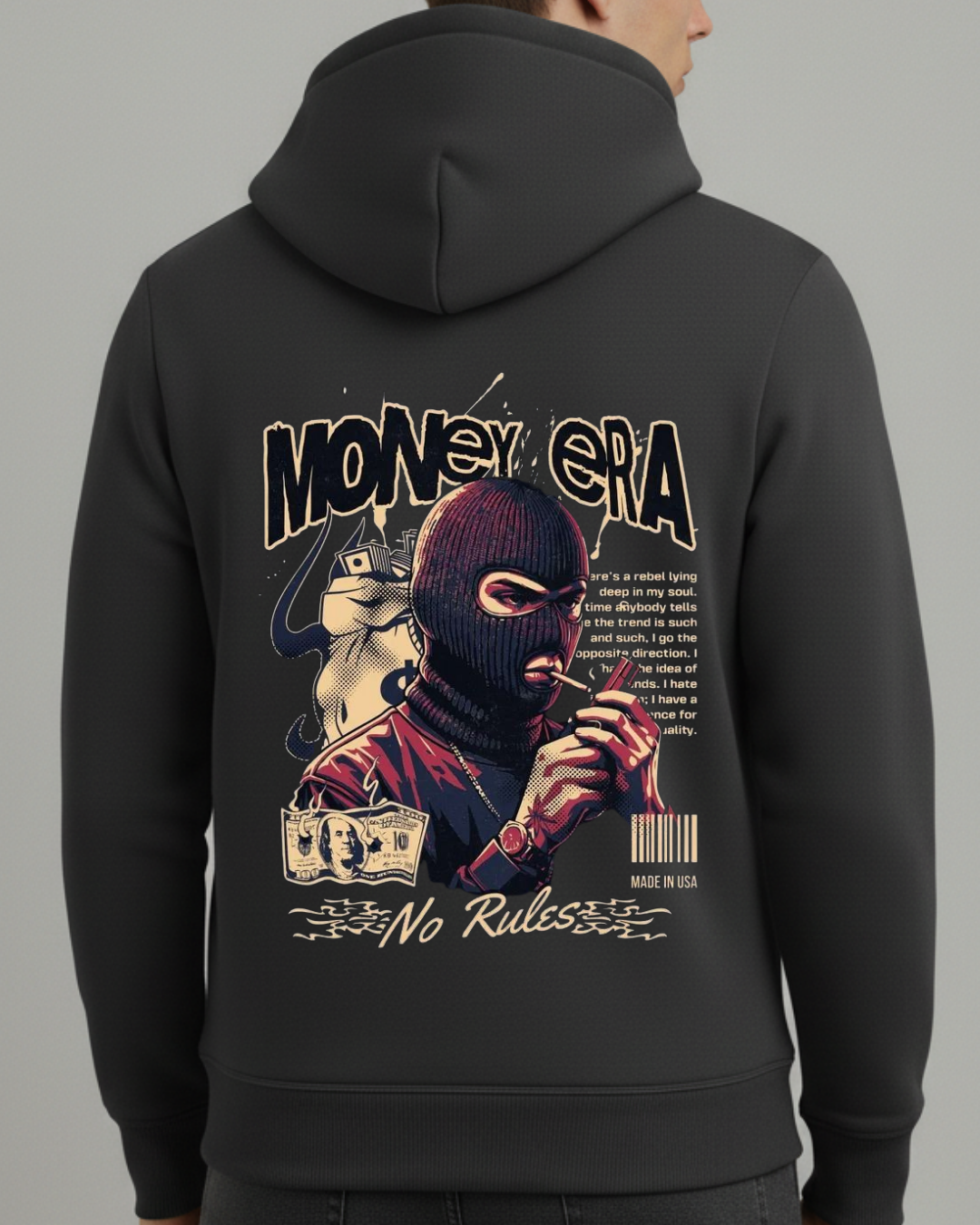 Money Era Baskılı Sweatshirt - Görsel 25