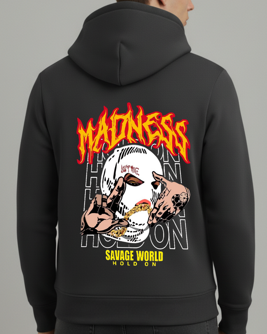 Madness Baskılı Sweatshirt - Görsel 8