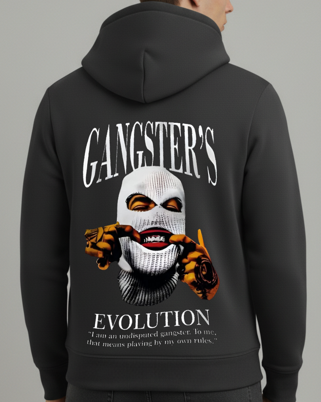 Gangster Baskılı Sweatshirt - Görsel 7