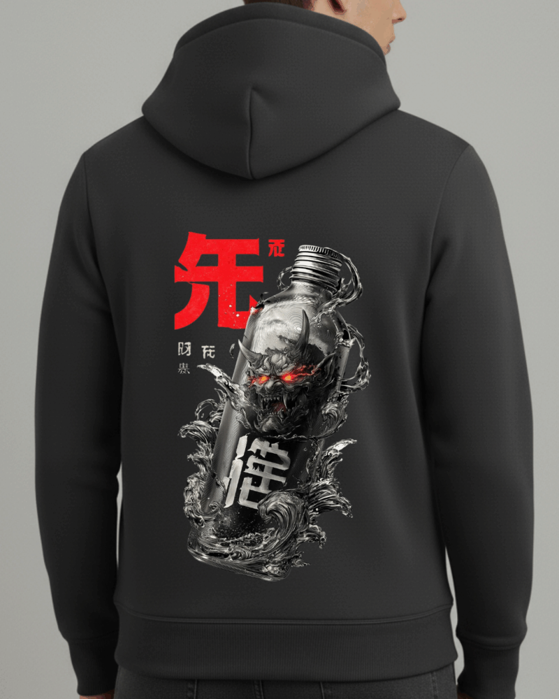 Şişede Şeytan Baskılı Sweatshirt - Görsel 23