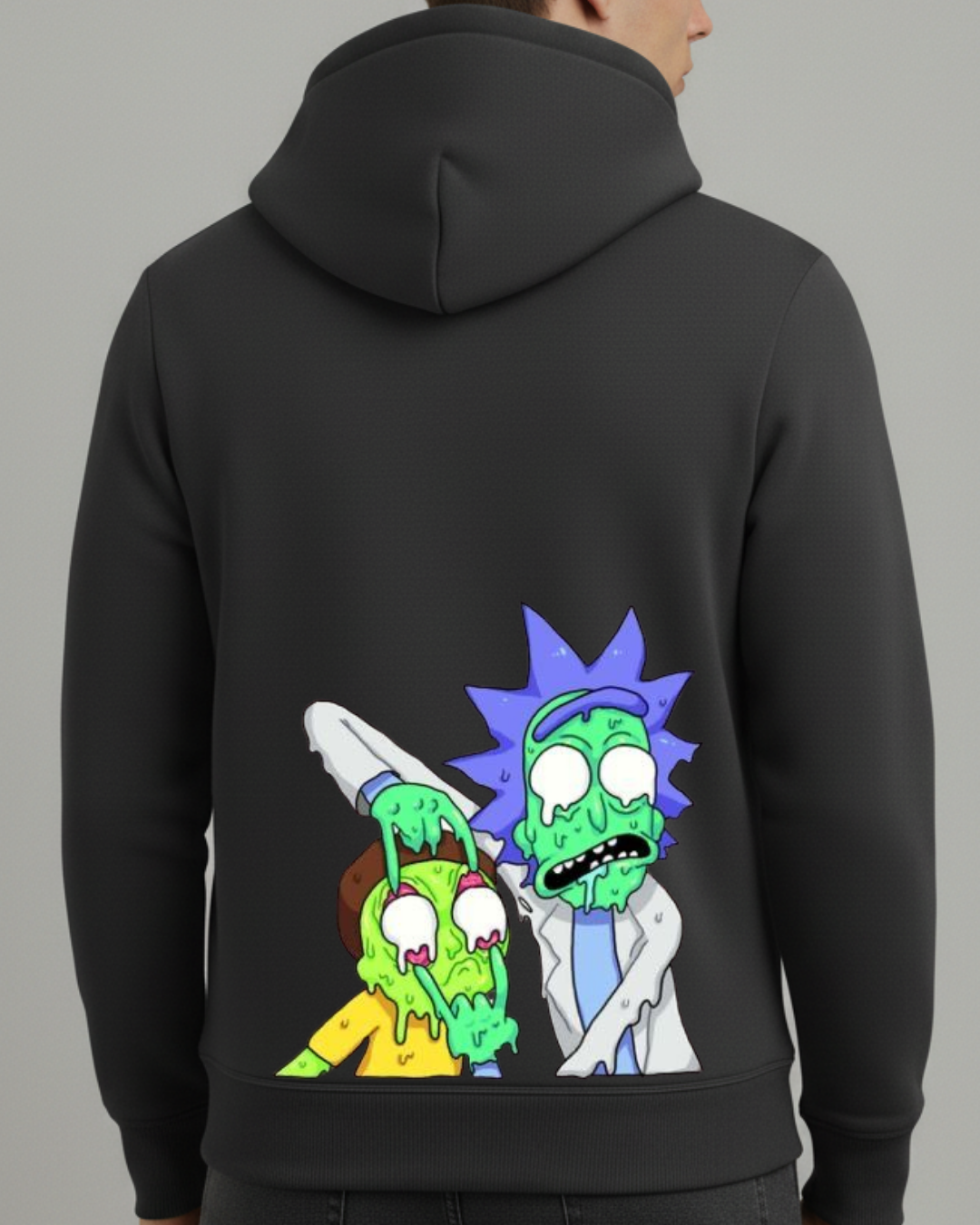 Rick and Morty Baskılı Sweatshirt - Görsel 23