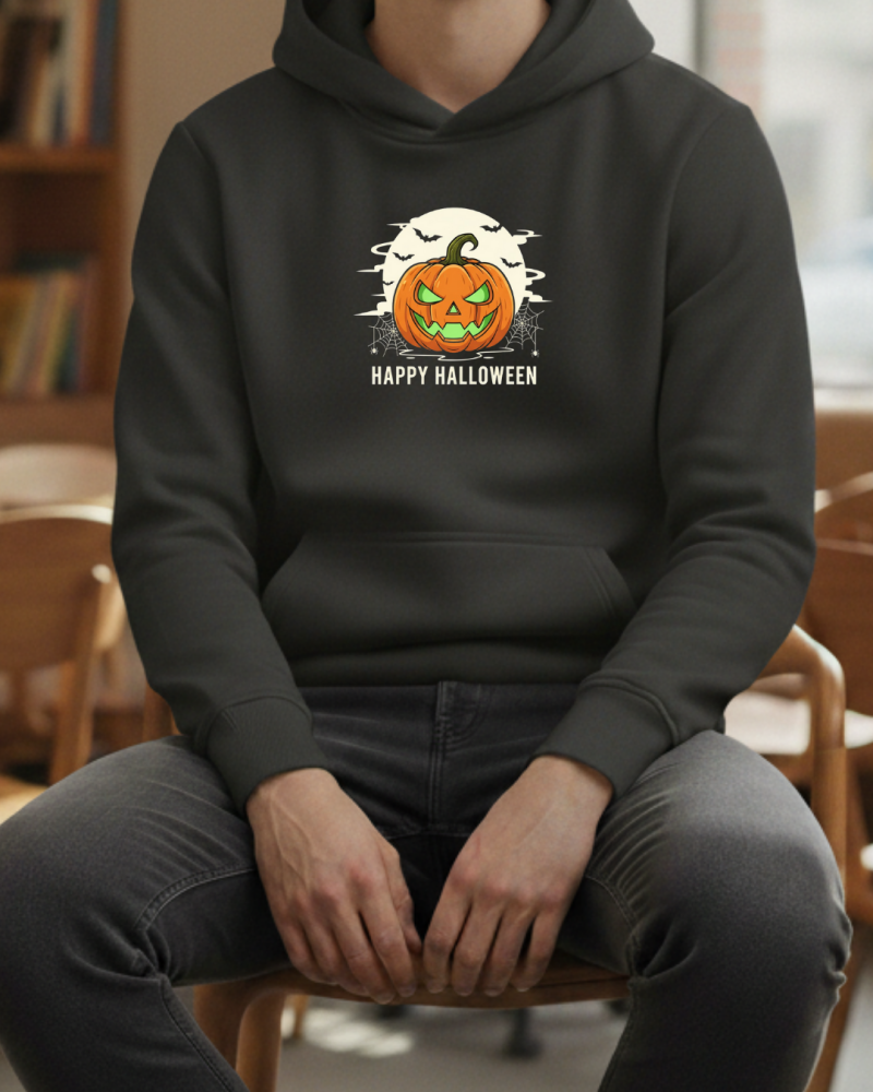 Happy Hallowen/ Balkabağı Baskılı Sweatshirt - Görsel 20