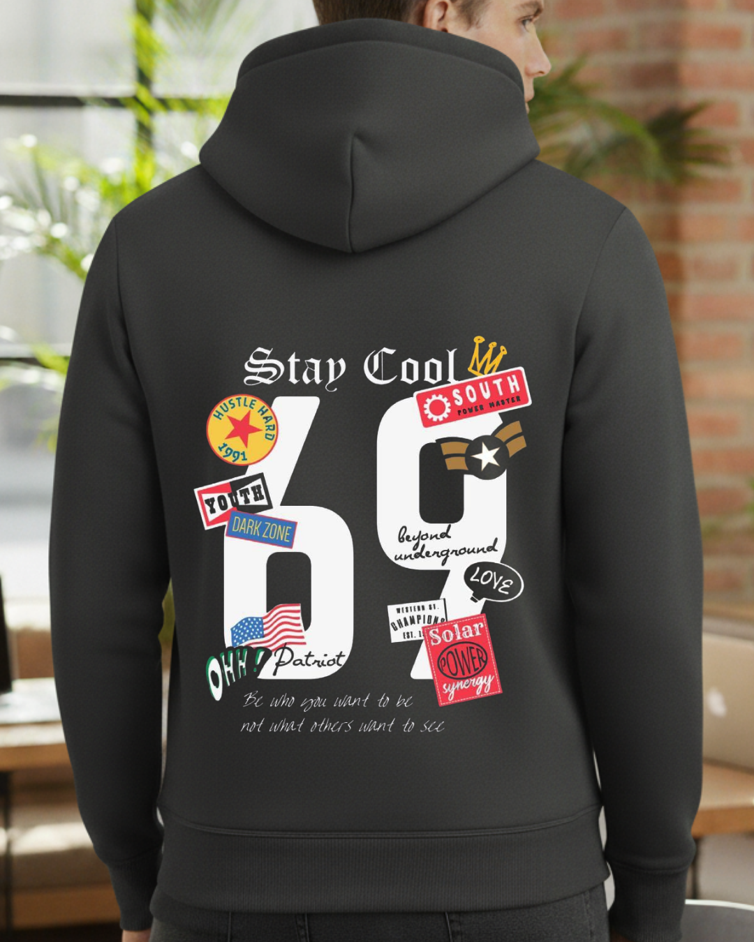 Stay Cool 69 Baskılı Sweatshirt - Görsel 13
