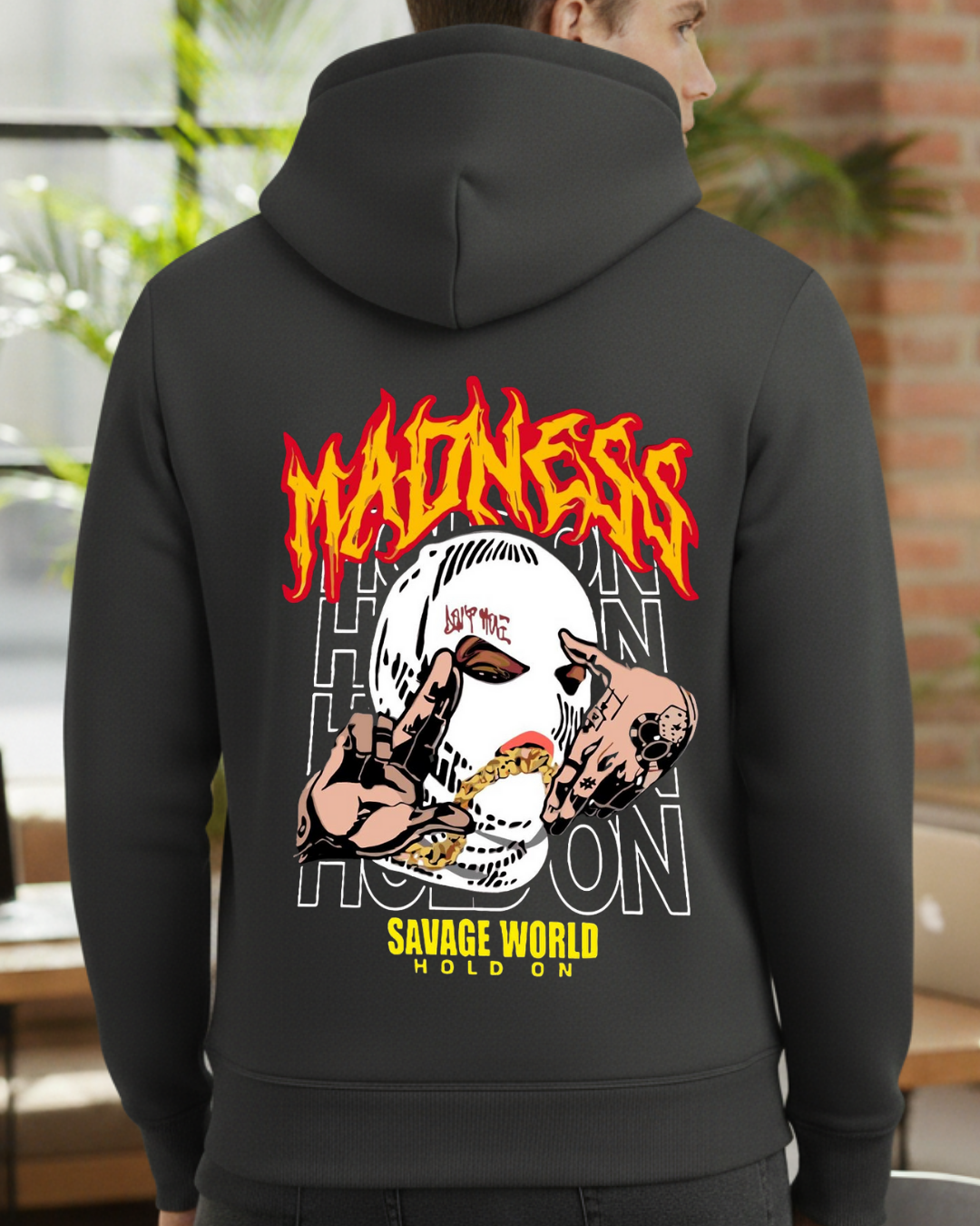 Madness Baskılı Sweatshirt - Görsel 11