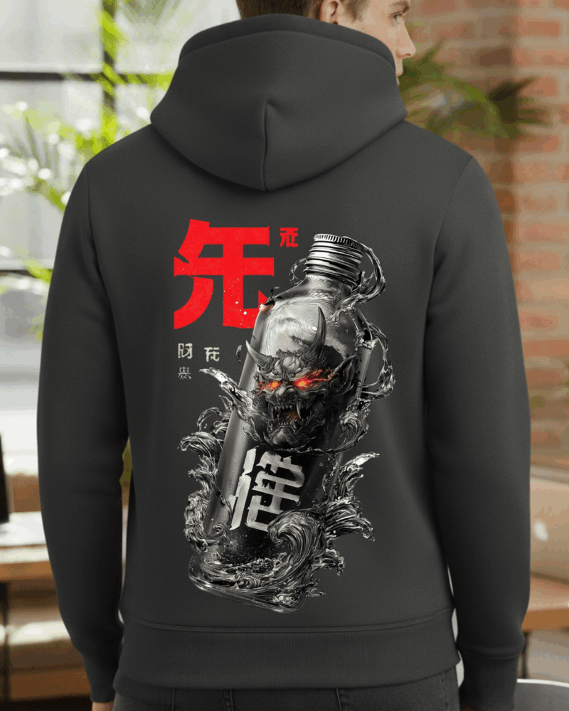 Şişede Şeytan Baskılı Sweatshirt - Görsel 25