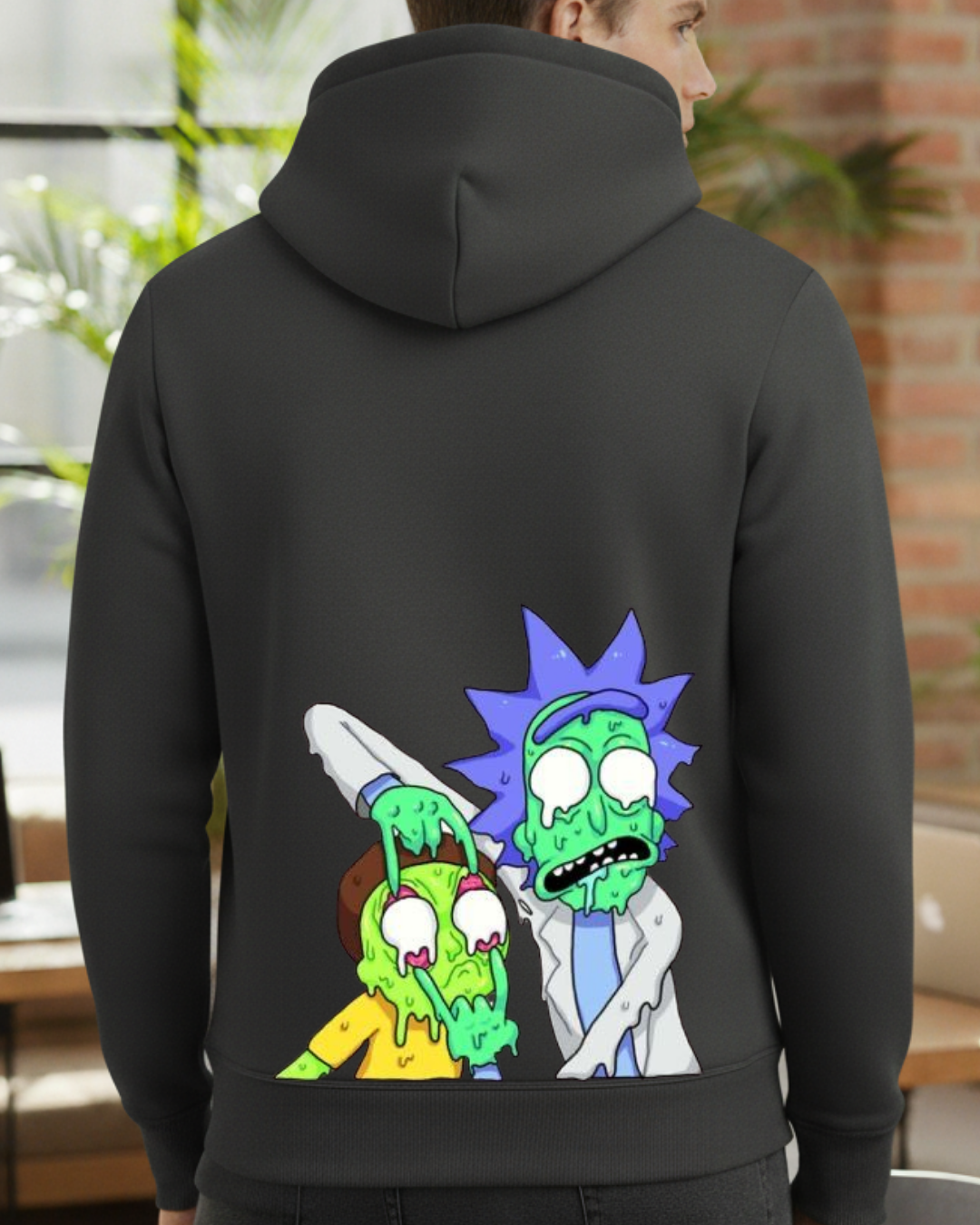Rick and Morty Baskılı Sweatshirt - Görsel 25
