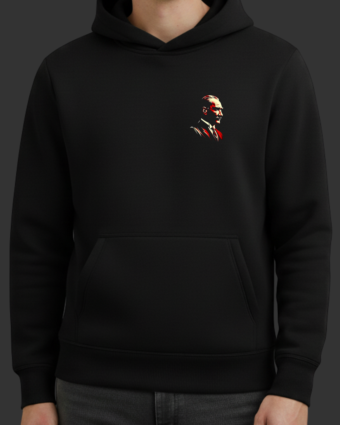 Atatürk Portresi Baskılı Sweatshirt - Görsel 4