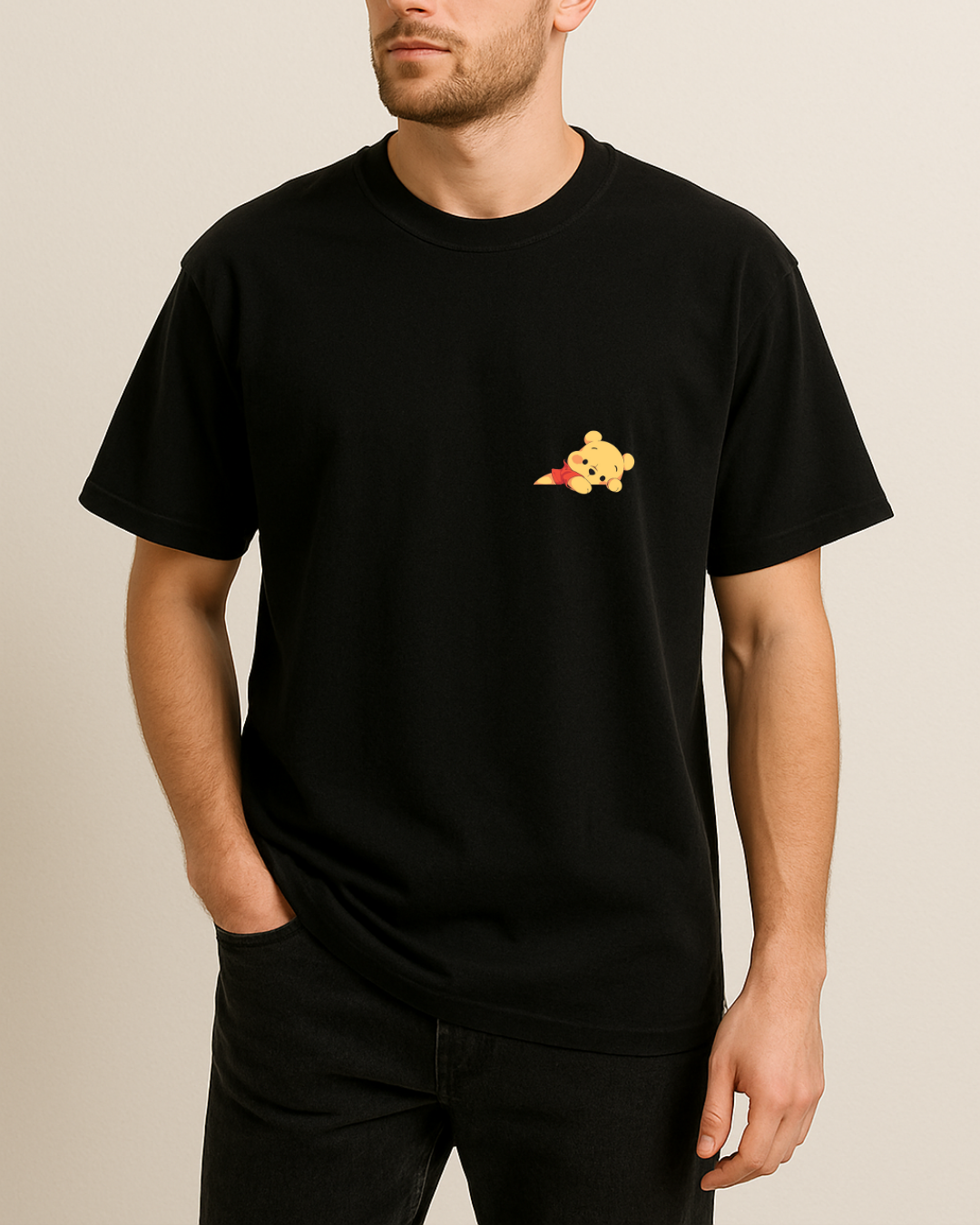 Winnie The Pooh Baskılı T-Shirt - Görsel 3