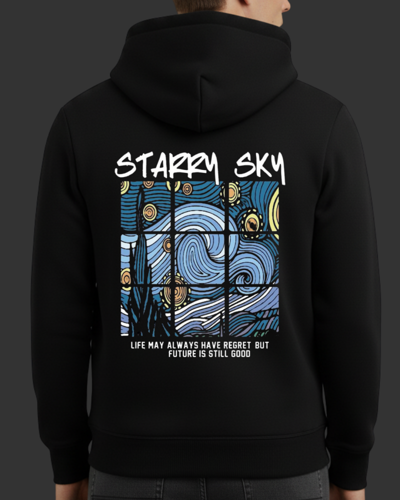 Starry Sky Baskılı Sweatshirt - Görsel 22