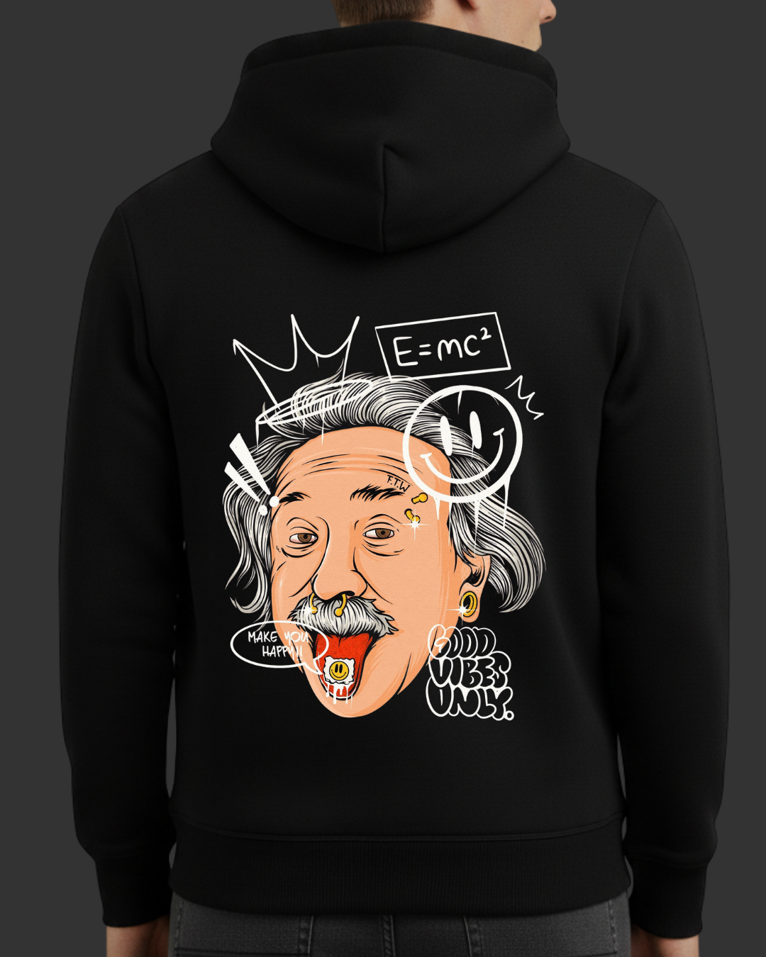 Einstein Baskılı Sweatshirt - Görsel 17