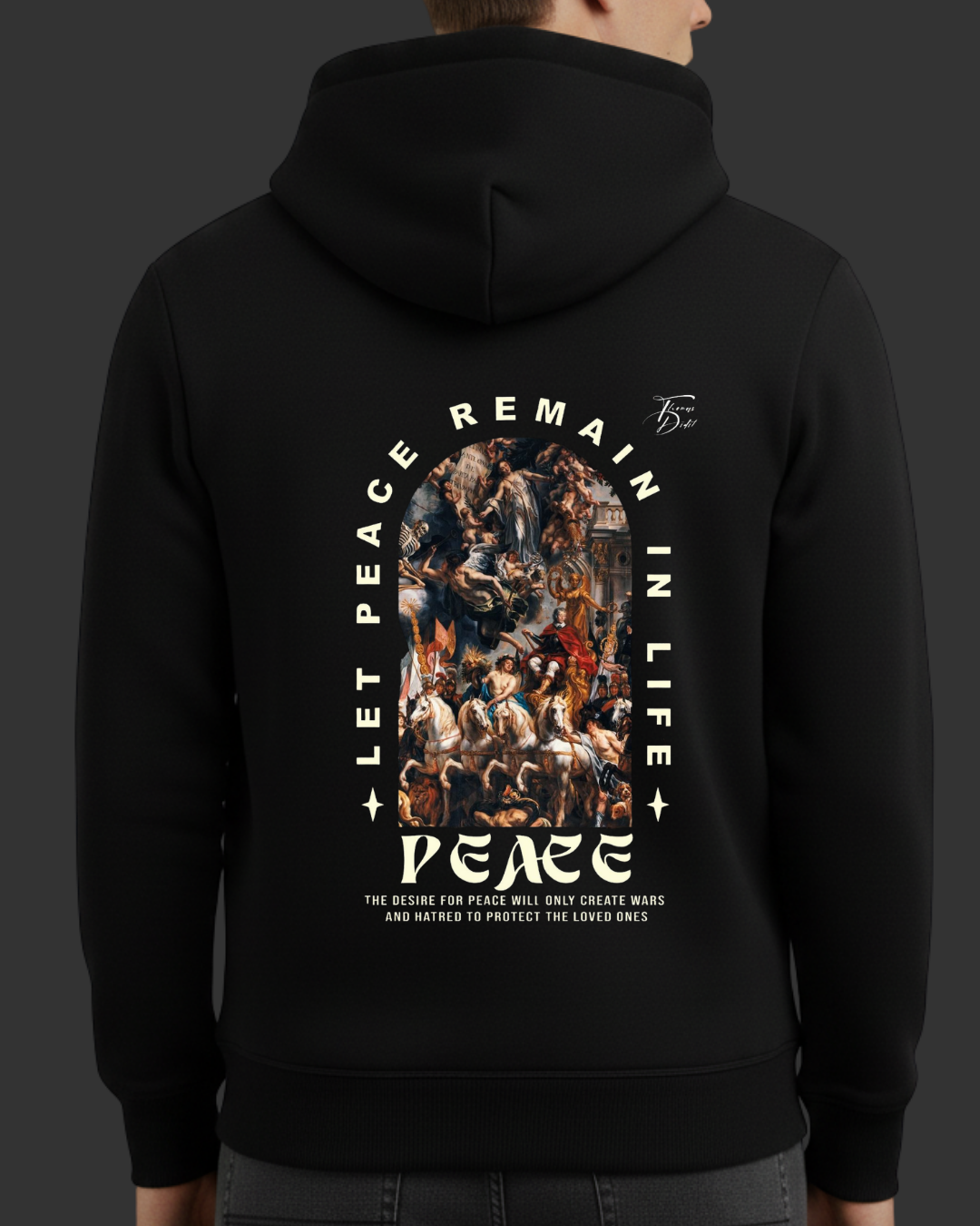Peace Baskılı Sweatshirt - Görsel 14