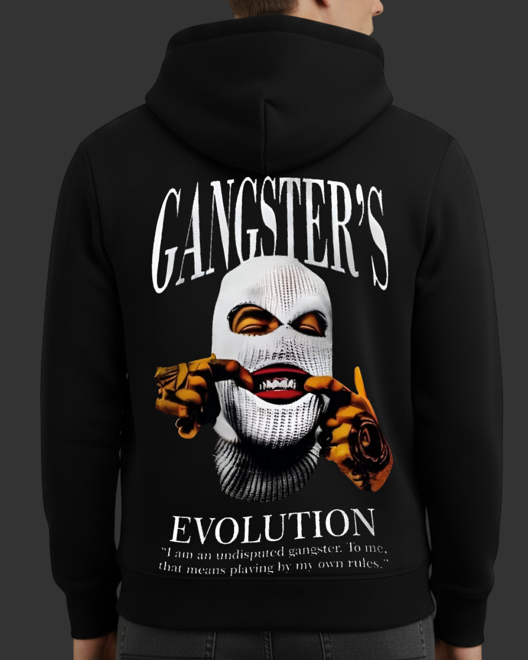 Gangster Baskılı Sweatshirt - Görsel 16