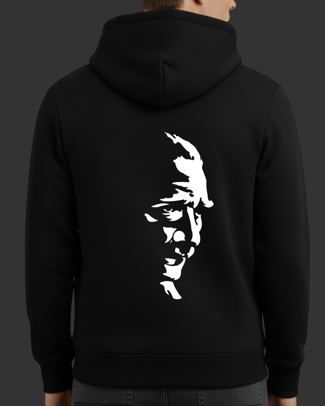 Kemal Atatürk Silüeti Baskılı Sweatshirt - Görsel 4