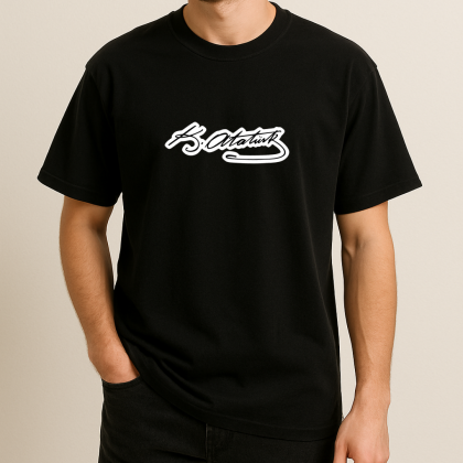 K. Atatürk İmzası  Baskılı T-Shirt