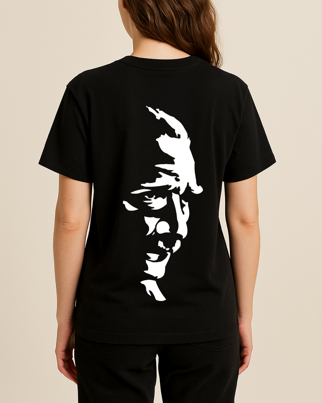 Atatürk Silüeti Baskılı T-Shirt - Görsel 5