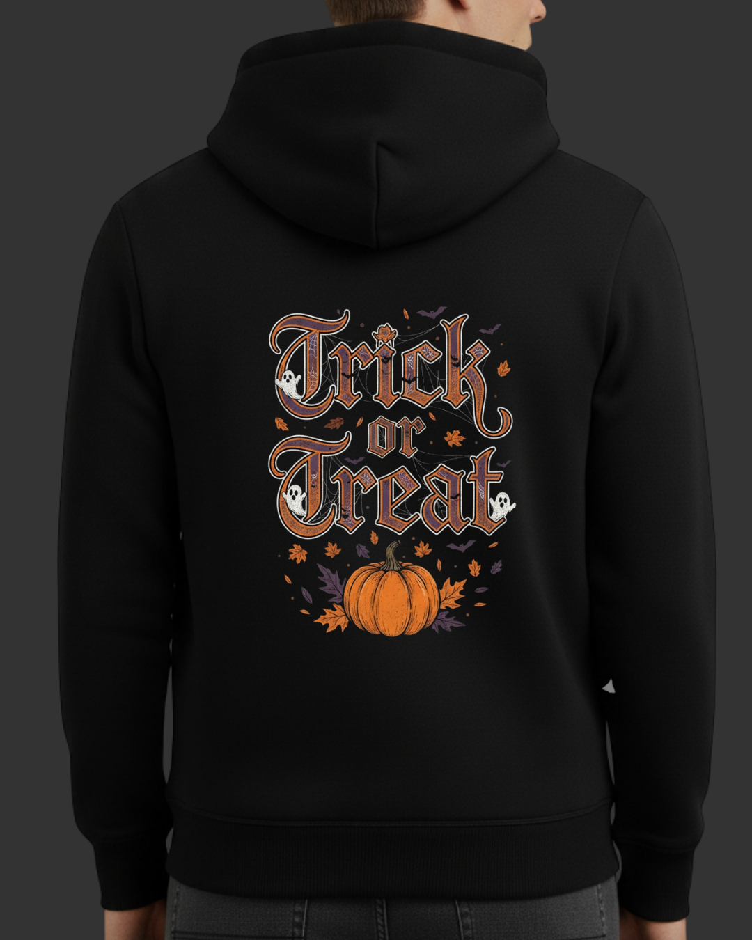Trick or Treat Baskılı Hallowen Sweatshirt - Görsel 8