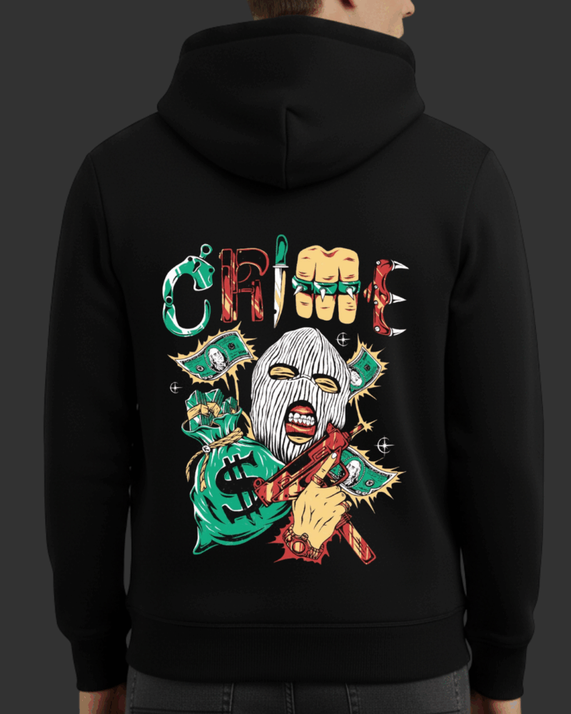 Crime Baskılı Sweatshirt - Görsel 22
