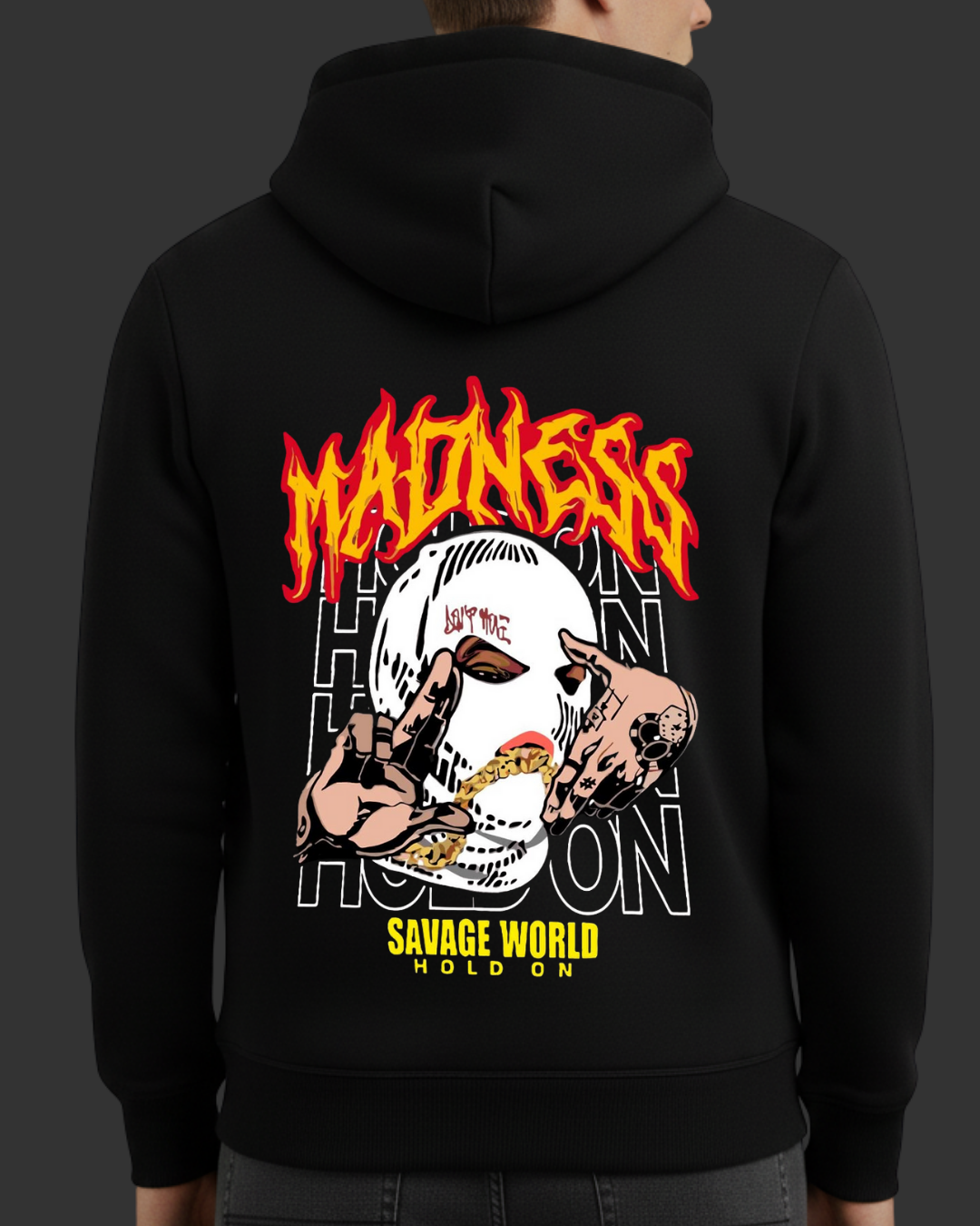 Madness Baskılı Sweatshirt - Görsel 13