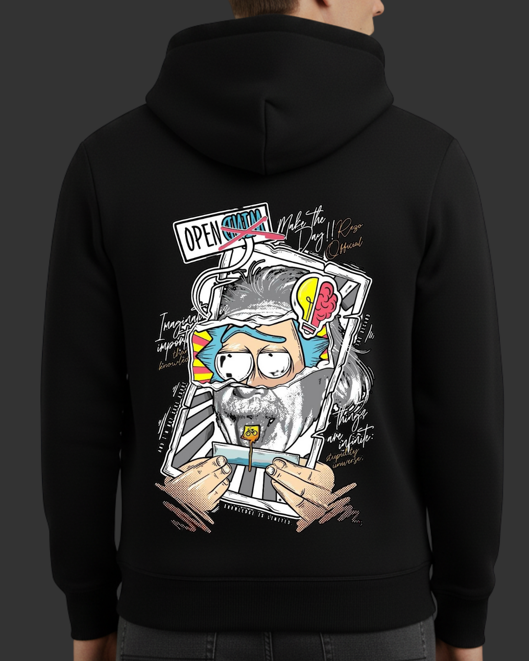 Morty Baskılı Sweatshirt - Görsel 7