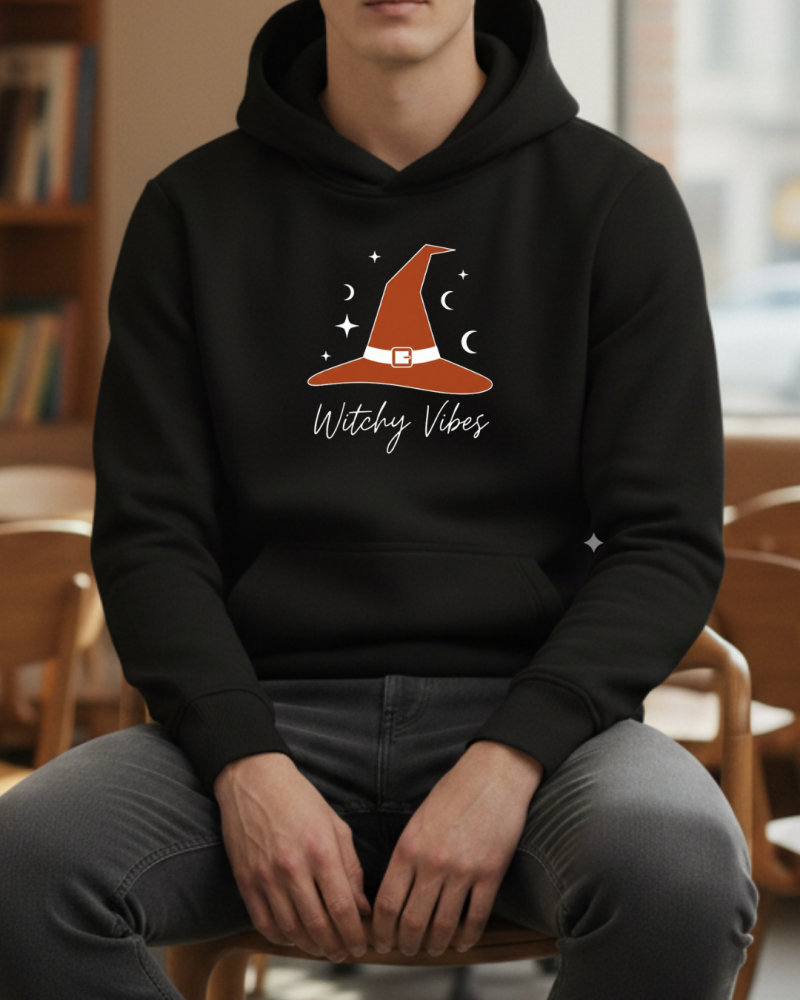 Witcy Vibes Baskılı Hallowen Sweatshirt - Görsel 19