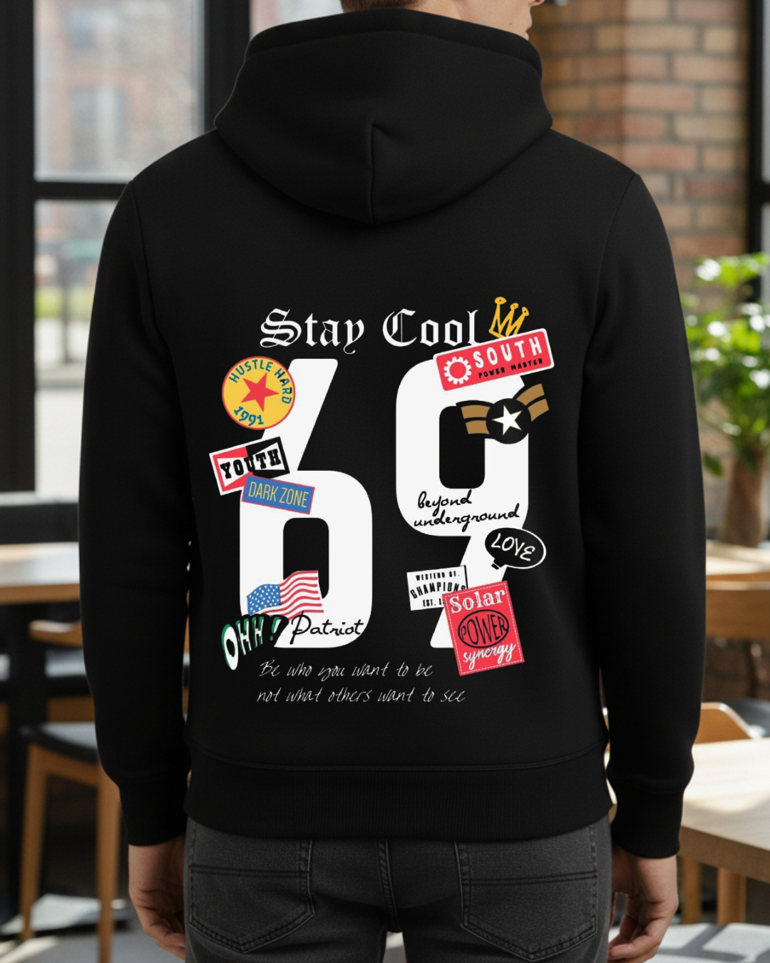 Stay Cool 69 Baskılı Sweatshirt - Görsel 20