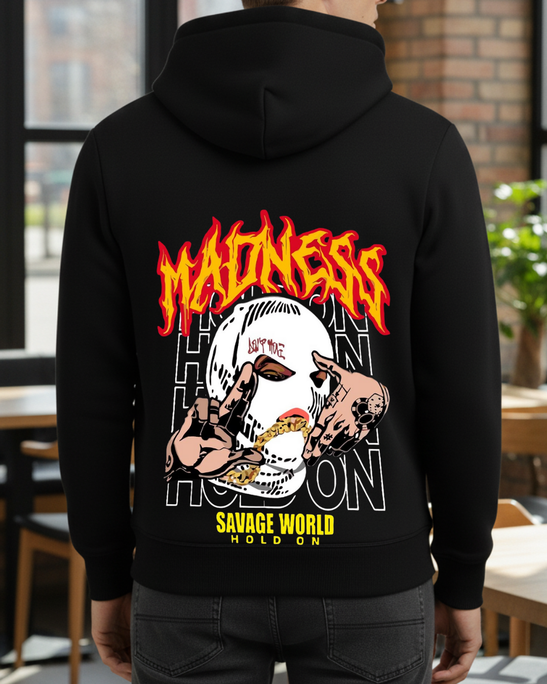Madness Baskılı Sweatshirt - Görsel 14