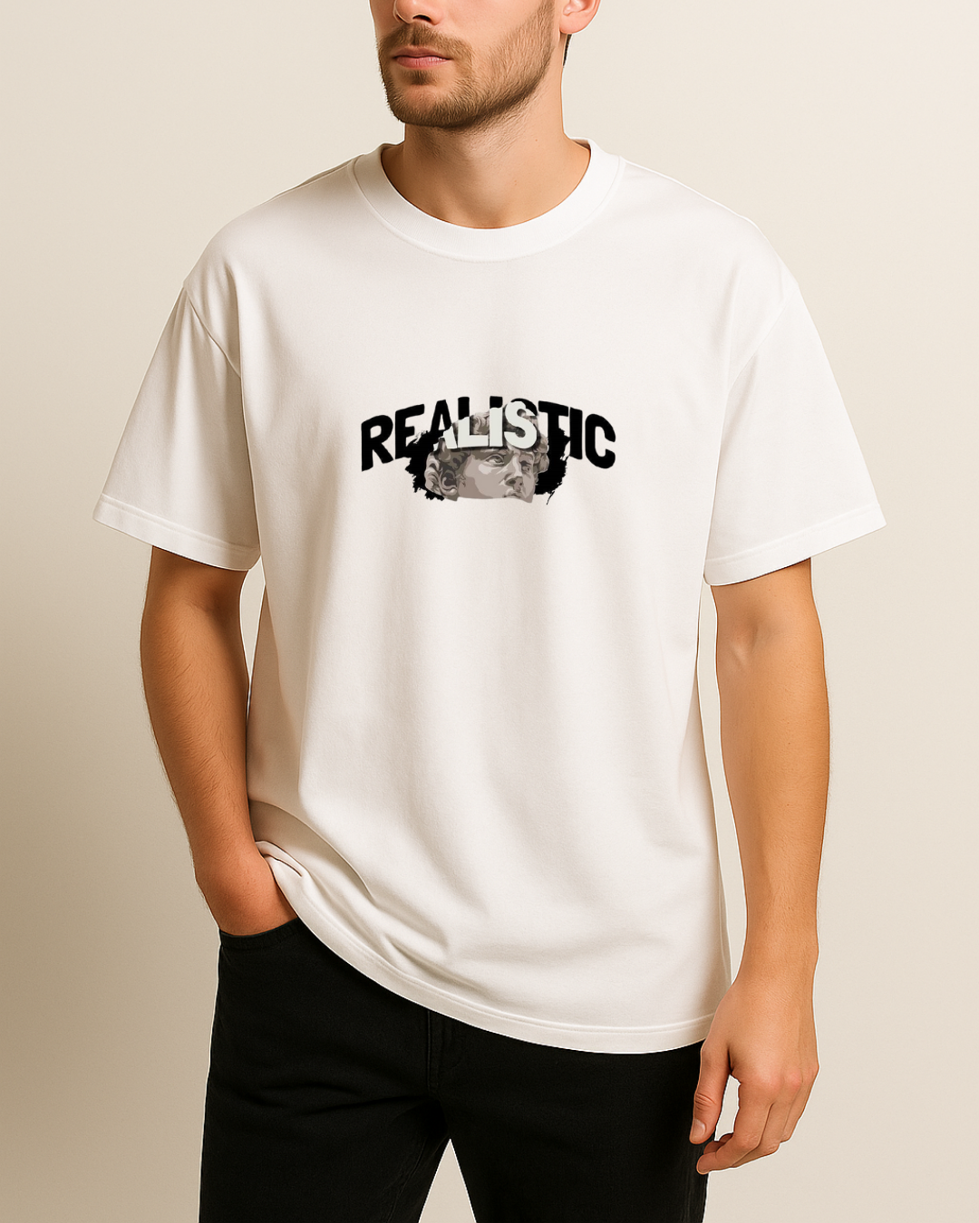 Realistic Baskılı T-Shirt