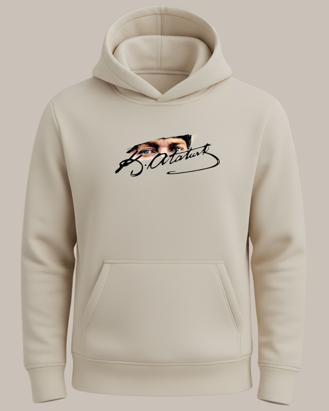 Kemal Atatürk ve İmzası Baskılı Sweatshirt
