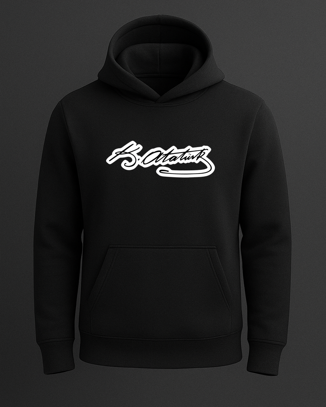 K. Atatürk İmzası Baskılı Sweatshirt