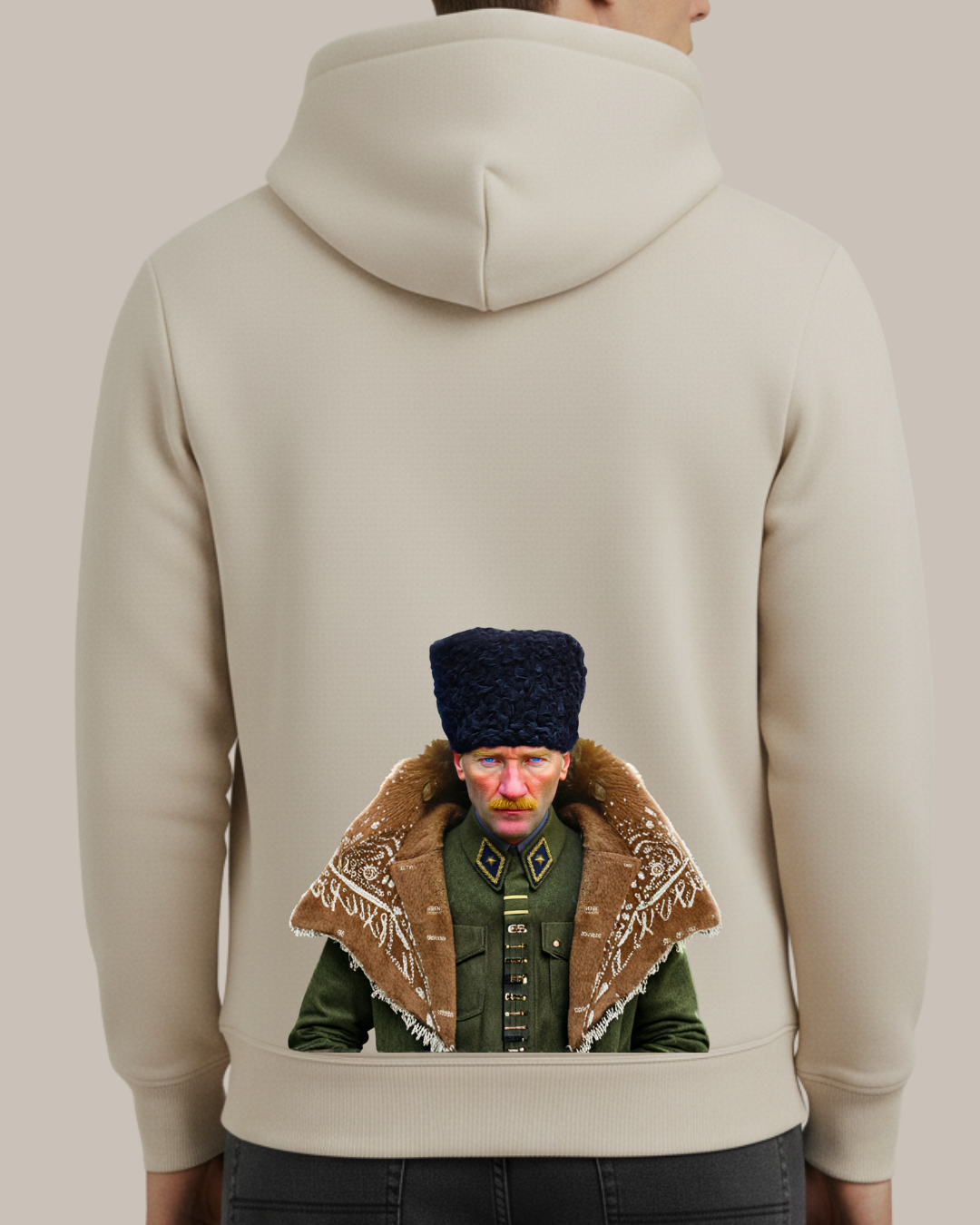 Atatürk Portreli Baskılı Sweatshirt - Görsel 5