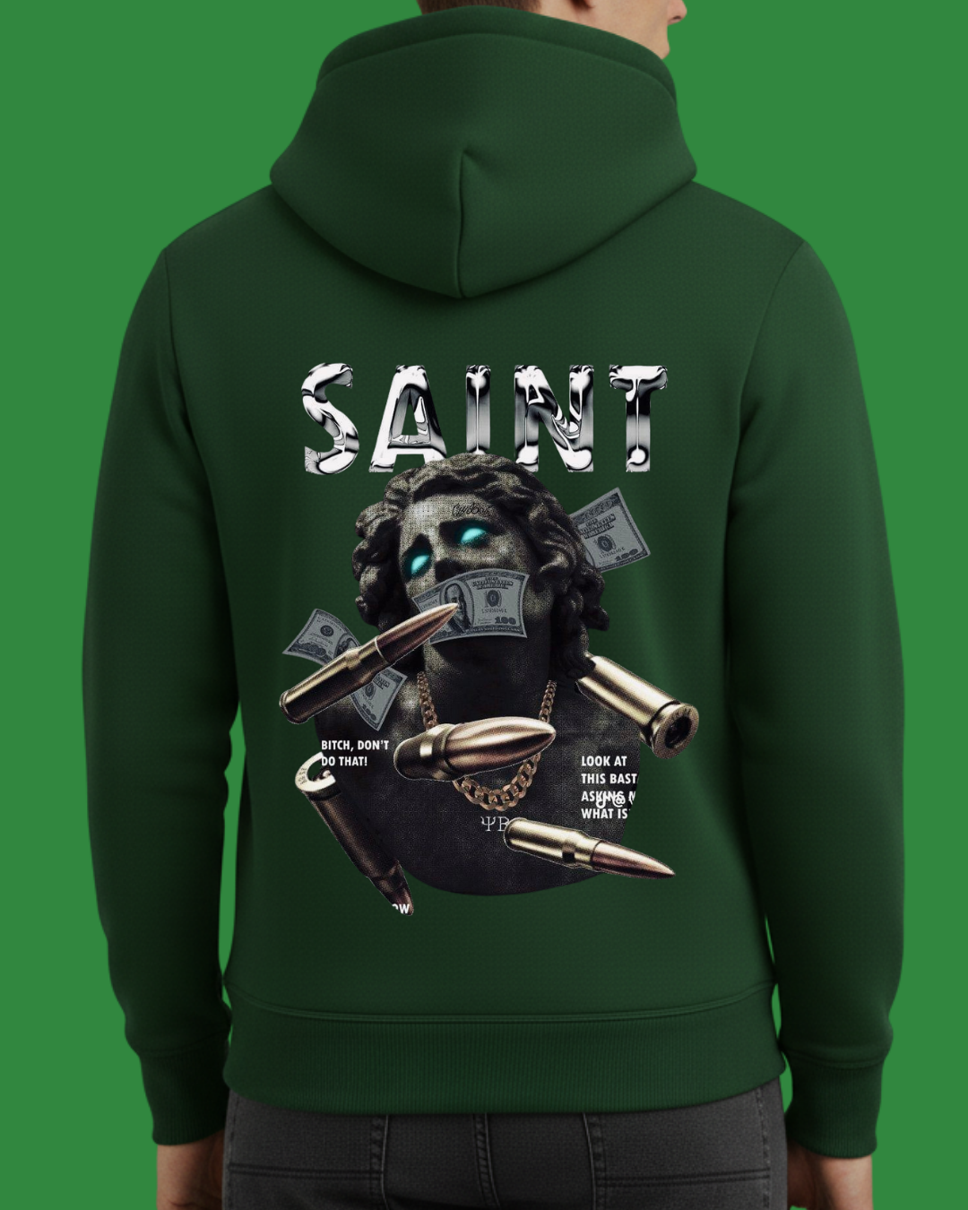 Saint Baskılı Sweatshirt - Görsel 14