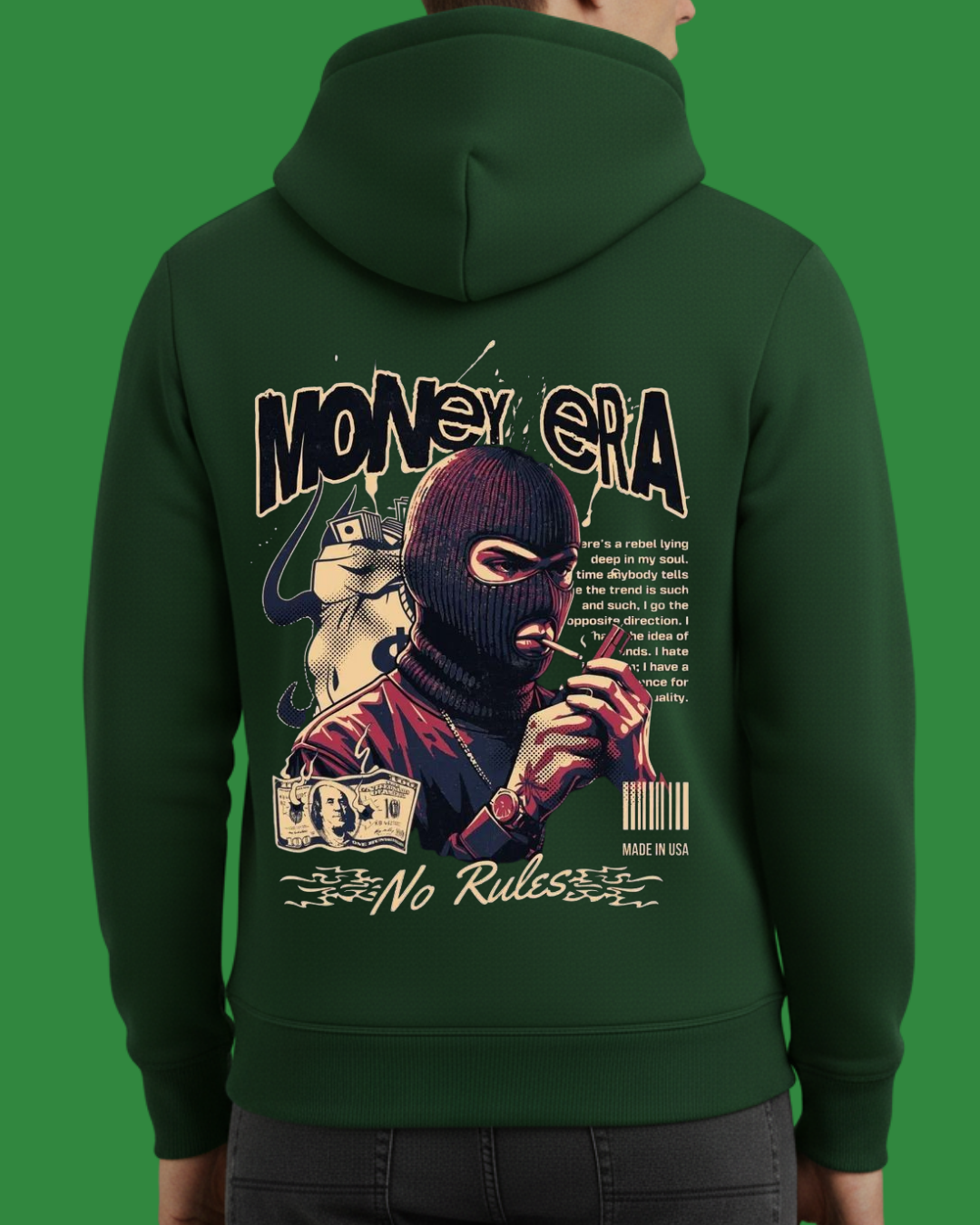 Money Era Baskılı Sweatshirt - Görsel 13